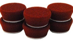 Buff and Shine 1″ Uro-Tec™ Maroon Medium Cut/Heavy Polishing Foam Pad