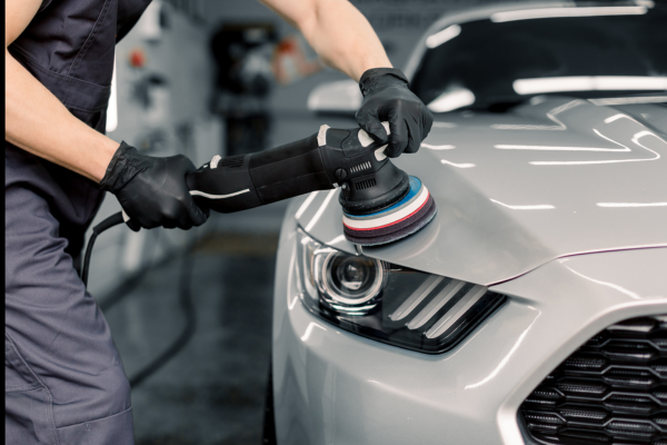 Deep, glossy finish on a vehicle achieved using ceramic coating products.